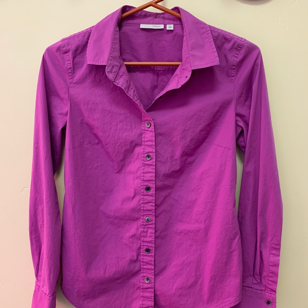 Halogen Magenta Button Up